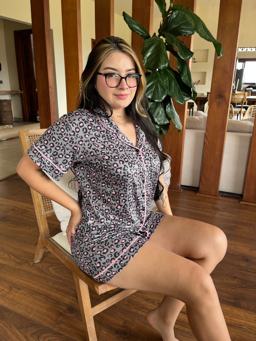 Set prémium short animal prin